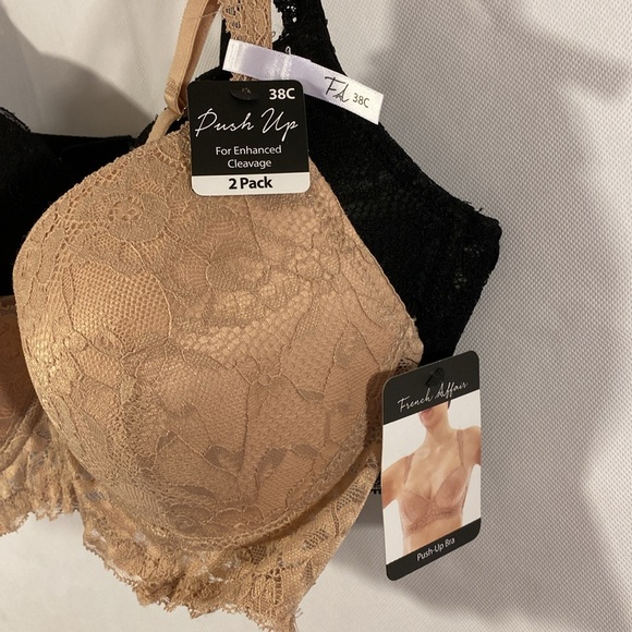 French Affair Push-Up Bra Set NWT 38C - Picture 3 of 6
